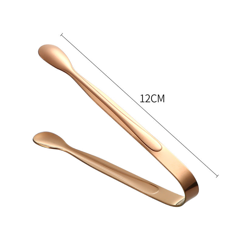 Wholesale Stainless Steel Gold Sugar Clip Ice Tongs Hot Towel Food Clip Hotel Supplies